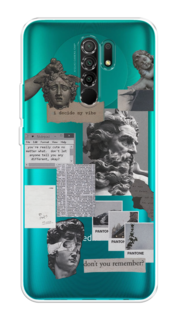 Чехол на Xiaomi Redmi 9 "Коллаж греческие скульптуры" Case Place
