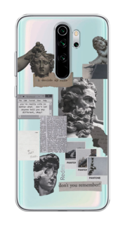 Чехол на Xiaomi Redmi Note 8 Pro "Коллаж греческие скульптуры" Case Place