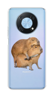Чехол на Huawei Nova Y90 "Капибара с ножом" Case Place