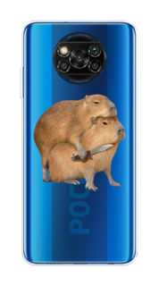 Чехол на Xiaomi Poco X3/Poco X3 Pro "Капибара с ножом" Case Place