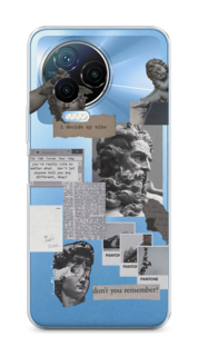Чехол на Infinix Note 12 Pro 4G/Note 12 2023 "Коллаж греческие скульптуры" Case Place