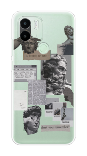 Чехол на Xiaomi Redmi A1+/Redmi A2+/Poco C51/C50 "Коллаж греческие скульптуры" Case Place