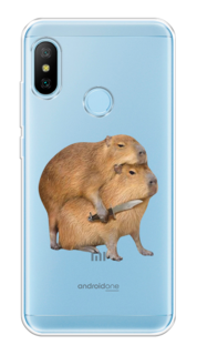 Чехол на Xiaomi A2 Lite/Redmi 6 Pro "Капибара с ножом" Case Place