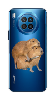 Чехол на Huawei Nova 8i/Honor 50 lite "Капибара с ножом" Case Place