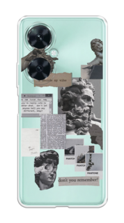 Чехол на Huawei Nova 11i "Коллаж греческие скульптуры" Case Place