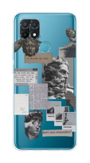Чехол на Oppo A15/A15s "Коллаж греческие скульптуры" Case Place