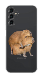 Чехол на Samsung Galaxy A14 4G "Капибара с ножом" Case Place