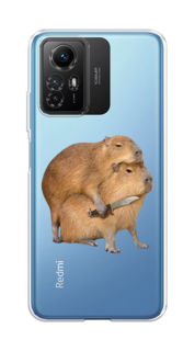 Чехол на Xiaomi Redmi Note 12S "Капибара с ножом" Case Place