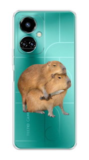 Чехол на Tecno Camon 19/19 Pro 4G "Капибара с ножом" Case Place
