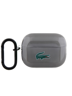 Чехол Lacoste для AirPods Pro 2 Croc Logo Transparent Black