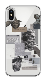 Чехол на Apple iPhone X/XS "Коллаж греческие скульптуры" Case Place