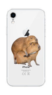 Чехол на Apple iPhone XR "Капибара с ножом" Case Place