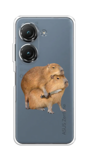 Чехол на Asus ZenFone 9/ZenFone 10 "Капибара с ножом" Case Place