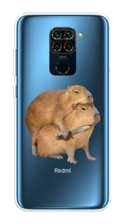 Чехол на Xiaomi Redmi 10X/Redmi Note 9 "Капибара с ножом" Case Place