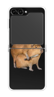 Чехол на Samsung Galaxy Z Flip 5 "Капибара с ножом" Case Place