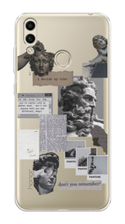 Чехол на Honor 8C "Коллаж греческие скульптуры" Case Place