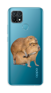 Чехол на Oppo A15/A15s "Капибара с ножом" Case Place