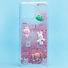 Чехол Huawei Honor X8 (TFY-LX1) силиконовый 3D игрушки <розовый> Promise Mobile