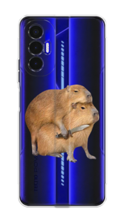 Чехол на Tecno Pova 3 "Капибара с ножом" Case Place