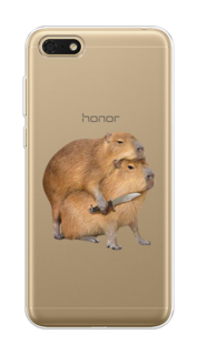 Чехол на Huawei Honor 7A/7A Prime/Y5 Prime 2018/Y5 2018 "Капибара с ножом" Case Place