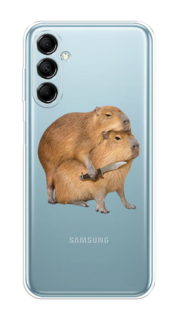Чехол на Samsung Galaxy M14 5G "Капибара с ножом" Case Place