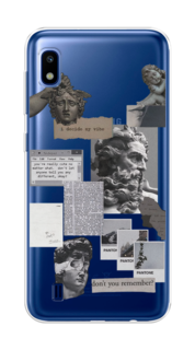 Чехол на Samsung Galaxy A10 "Коллаж греческие скульптуры" Case Place