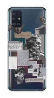 Чехол на Samsung Galaxy A51 "Коллаж греческие скульптуры" Case Place