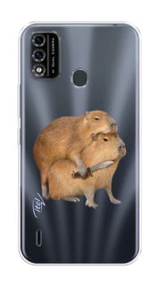 Чехол на Itel A48 "Капибара с ножом" Case Place