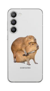 Чехол на Samsung Galaxy S23 Plus 5G "Капибара с ножом" Case Place