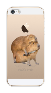 Чехол на Apple iPhone 5/5S/SE "Капибара с ножом" Case Place