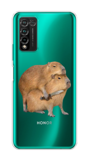 Чехол на Honor 10X Lite "Капибара с ножом" Case Place