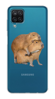 Чехол на Samsung Galaxy A12/M12 "Капибара с ножом" Case Place