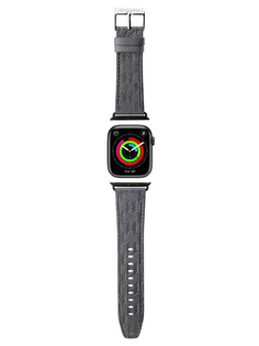 Ремешок Karl Lagerfeld для Apple Watch 42 / 44 / 45 / 49 mm с тиснением, серебристый