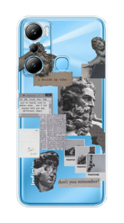 Чехол на Infinix HOT 20i "Коллаж греческие скульптуры" Case Place