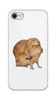 Чехол на Apple iPhone 7/8/SE 2020/SE 2022 "Капибара с ножом" Case Place