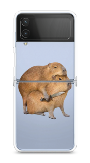 Чехол на Samsung Galaxy Z Flip 4 "Капибара с ножом" Case Place
