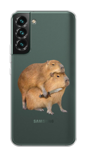 Чехол на Samsung Galaxy S22 "Капибара с ножом" Case Place