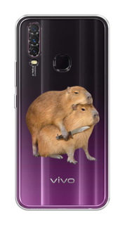 Чехол на Vivo Y17/Y12 "Капибара с ножом" Case Place