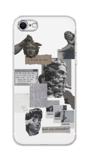 Чехол на Apple iPhone 7/8/SE 2020/SE 2022 "Коллаж греческие скульптуры" Case Place