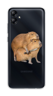 Чехол на Samsung Galaxy A04e/A042 "Капибара с ножом" Case Place