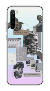 Чехол на Xiaomi Redmi Note 8T "Коллаж греческие скульптуры" Case Place