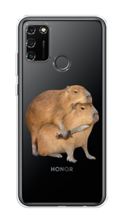 Чехол на Honor 9A "Капибара с ножом" Case Place