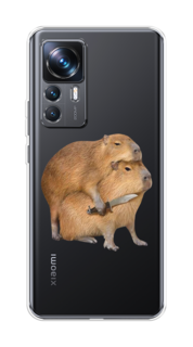 Чехол на Xiaomi 12T Pro "Капибара с ножом" Case Place