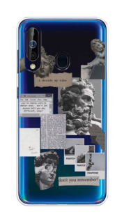 Чехол на Samsung Galaxy A60/M40 "Коллаж греческие скульптуры" Case Place
