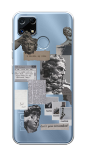 Чехол на Oppo Realme C25/C25s "Коллаж греческие скульптуры" Case Place