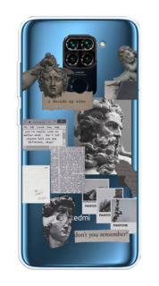 Чехол на Xiaomi Redmi 10X/Redmi Note 9 "Коллаж греческие скульптуры" Case Place
