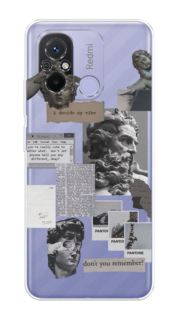 Чехол на Redmi 12C/Poco C55 "Коллаж греческие скульптуры" Case Place