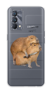 Чехол на Realme GT Master Edition "Капибара с ножом" Case Place