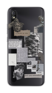 Чехол на Xiaomi Redmi 9A "Коллаж греческие скульптуры" Case Place
