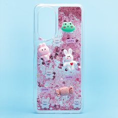 Чехол Huawei Honor X7 (CMA-LX1) силиконовый 3D игрушки <розовый> Promise Mobile